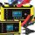  POTENTE RADDRIZZATORE BATTERIA LCD 12V 6A FUNZIONE RIPARAZIONE CARICABATTERIA