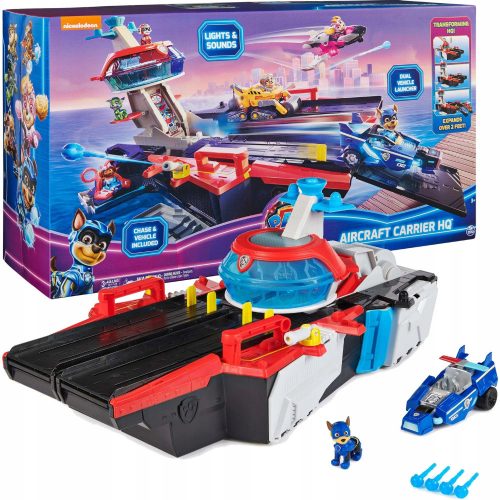  Set Spin Master Paw Patrol Grande film Portaerei HQ