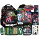  Zaino scolastico multiscomparto Avengers Paso nero, Sfumature di rosso, Sfumature di blu, Sfumature di verde, Multicolor 18 l