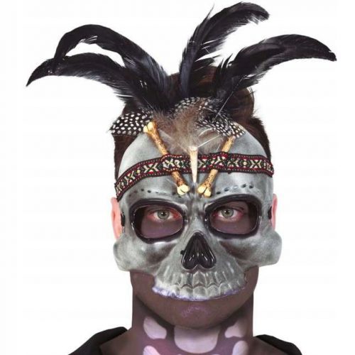  Maschera Guirca GU1168, plastica zombie, beige e marrone