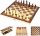  SCACCHI IN LEGNO DAMA BACKGAMMON SET 3IN1 Set di scacchi Woody