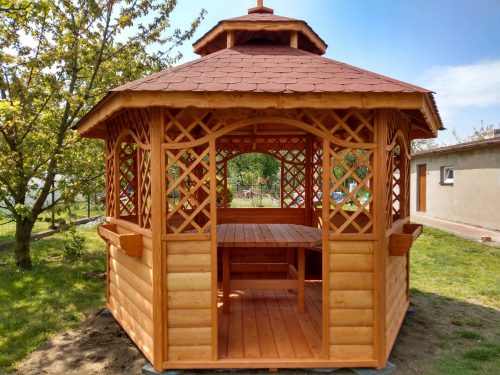 Padiglione, rifugio - Gazebo 4400 legno 310 x 350 x 330 cm