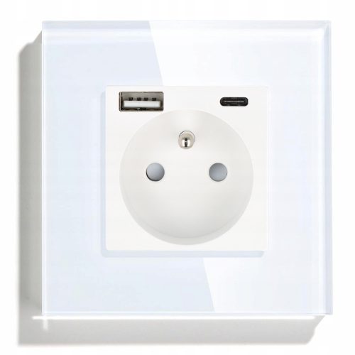 Presa elettrica, USB Wall DC Smart Home bianca