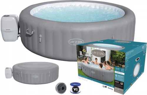 Vasca idromassaggio da giardino - Piscina gonfiabile rotonda Bestway con idromassaggio, 1350 l