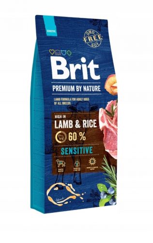  BRIT BY NATURE PREMIUM cibo secco per cani Sensitive lamb 15kg