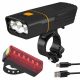  Illuminazione per bicicletta Verk Group QX-T3306 Batteria da 900 lm