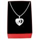  COLLANA PIEDE IN ARGENTO CON INCISIONE CUORE ARGENTO 925