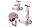  Monopattino a tre ruote Scoot & Ride 96270, rosa + Casco da bicicletta Scoot and Ride 96323, XXS