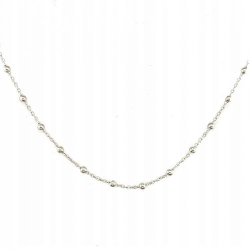  Collana girocollo celebrity in argento 925 con palline