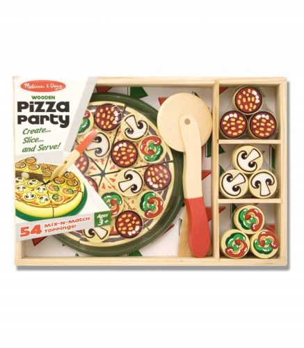  Melissa And Doug 10167 Pizza in legno per affettare + accessori