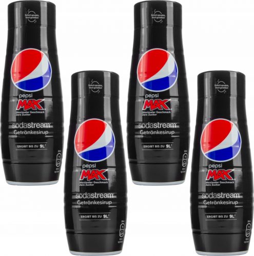  4X SODASTREAM PEPSI MAX SCIROPPO SENZA ZUCCHERO 440 ML