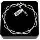  BRACCIALE SINGAPORE DA DONNA IN ARGENTO DOPPIO, REGOLABILE, ARGENTO 925