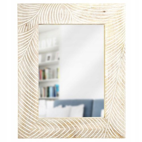  Specchio da parete Vilde, rettangolare, cornice in legno, 40 x 50 mm