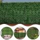 SIEPE ARTIFICIALE EDERA 1,5x3m COPERTURA BALCONE PER MURO VERDE MAGLIA DENSA