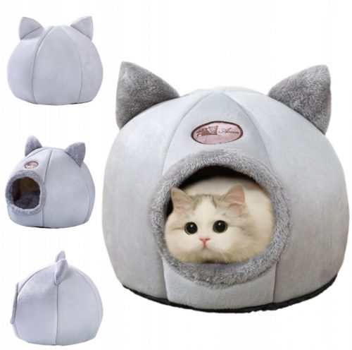  CAT HOUSE Letto in peluche per l'inverno