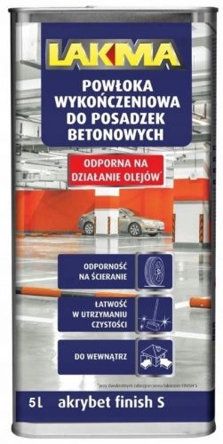 AKRYBET FINISH S per la finitura dei pavimenti LAKMA 5L