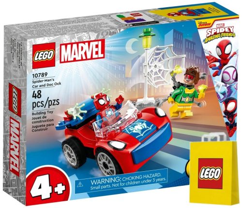  LEGO Super Heroes 10789 Spider-Man e l'auto di Doc Ock + sacchetto di carta LEGO