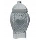  lanterna candela Glamour Heart Openwork Grande nera 37 cm