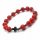  Bracciale ROSARIO in Howlite rossa