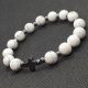  Bracciale ROSARIO in howlite bianca