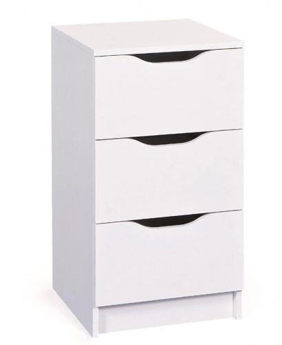  Cassettiera Intermeble Westa 41,2 x 40 x 71,3 cm, bianco opaco