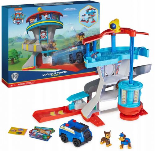  Base di osservazione Spin Master Paw Patrol con veicolo della polizia e personaggi