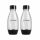  X2 BOTTIGLIE D'ACQUA SODASTREAM FUSE 0,5 L - NERE CONFEZIONE DA DUE