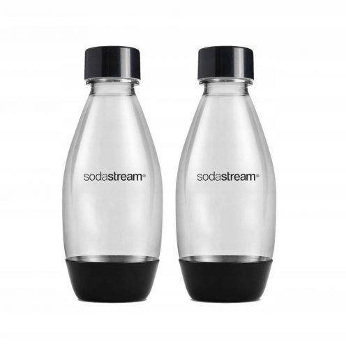  X2 BOTTIGLIE D'ACQUA SODASTREAM FUSE 0,5 L - NERE CONFEZIONE DA DUE