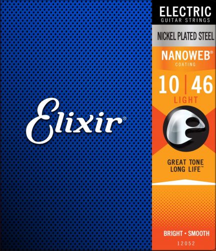  Corde per chitarra elettrica NanoWeb 10-46 Elixir 12052