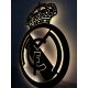 Quadro da parete in legno 3D dell'FC Real Madrid Stemma del calcio regalo