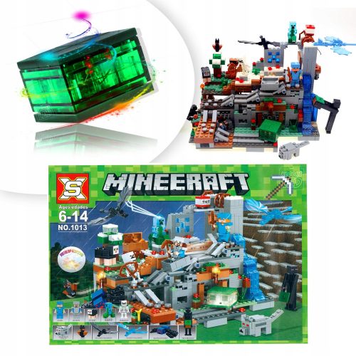  Minecraft Castello nella Grotta della Montagna DUNGEON +2 BLOCCHI LEGO