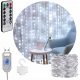  BARRIERA 300LED LAMPADE REMOTE GIRLAND 3x3m BIANCO FREDDO