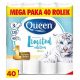  Carta igienica Queen non profumata 40 pz.