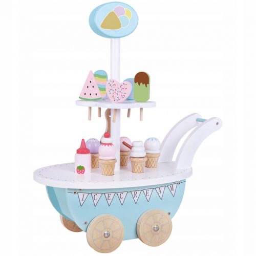  Gelateria in legno su ruote per bambini Accessori carrello Sweet&Frosty