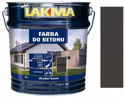  Lakma vernice acrilica per cemento 10 l GRAFITE opaca