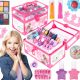  SET MANICURE MAKE UP IN SCATOLA PER BAMBINI PER SMALTI PER Unghie