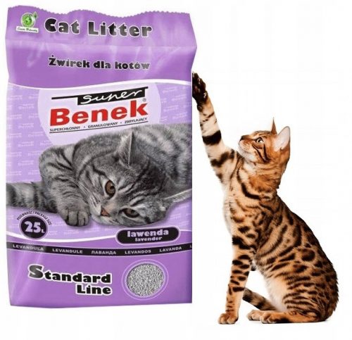  Lettiera per gatti Super Benek Lawenda 25L Viola