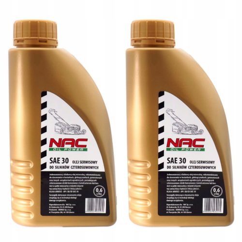 Olio per tosaerba - Olio per motori a quattro tempi NAC SAE30 0,6L