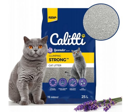  LETTIERA PER GATTI CALITTI BENTONITE LAVANDA 25L