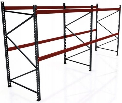 Scaffale da magazzino in metallo 200 x 380 x 110 cm