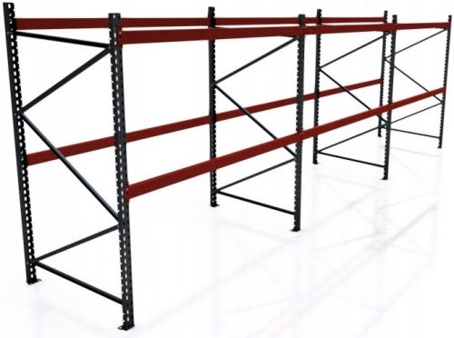 Scaffale da magazzino in metallo 200 x 570 x 110 cm