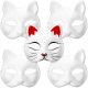  Kid Party Maschera viso gatto Therian 5 pz