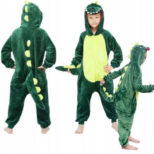  PIGIAMA DINOSAURO KIGURUMI DINO DRAGO COSTUME TUTA PER BAMBINI 122-128-134