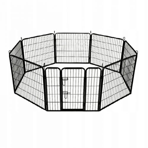  Box AML in acciaio verniciato a polvere per cane di grossa taglia, 80 x 640 x 60 cm