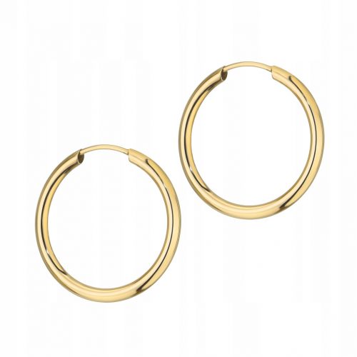  BELLISSIMI ORECCHINI IN ORO DA DONNA, 18mm pr. 333 RUOTE KREOLKI ANELLO 8k