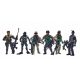  Figure di soldati SWAT 6 pezzi Figure mobili dell'esercito Army Counter Strike