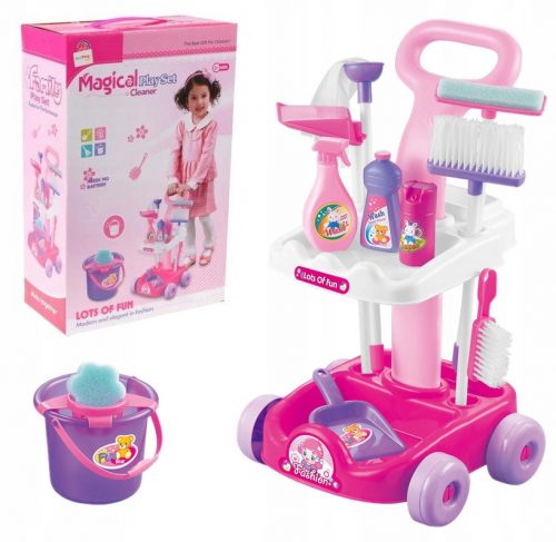  Carrello per la pulizia dei bambini con mop + accessori