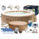 Vasca idromassaggio da giardino - Struttura gonfiabile rotonda Jacuzzi Intex 795 l + 10 altri prodotti