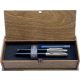  Penna Parker Jotter nera e argento + cartucce per penne Parker