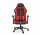  Sedia da gaming SPC Gear SR400RD, ecopelle nera e rossa